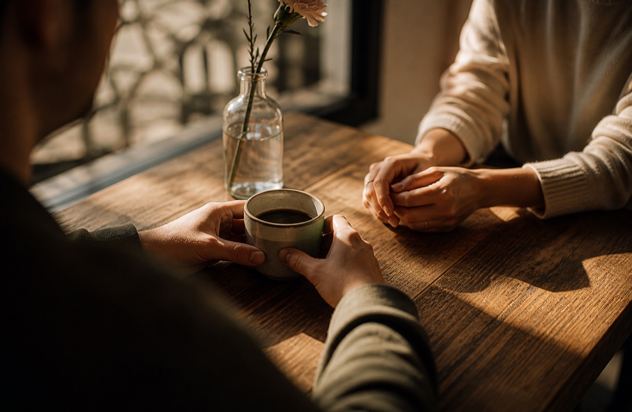 Két ember párkapcsolati találkozó hangulati kép — Igazi Társ matchmaking case study